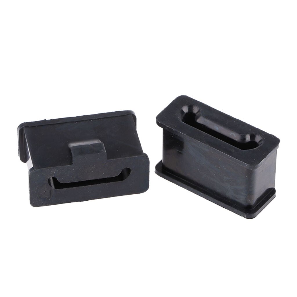 1 Pair Exhaust Hanger Rubber Muffler Mount Bushings Replacement for Harley Motorcycle Models - Black