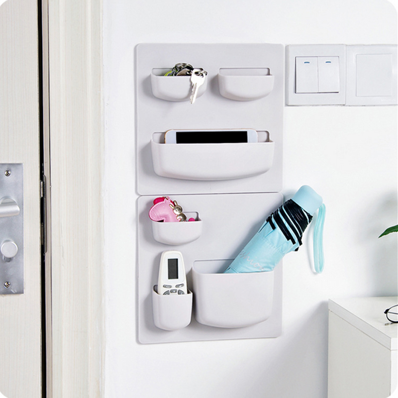 Thuis Opslag Muur Zuignap Plastic Opbergrek Cosmetische Toiletartikelen Diversen Opslag Houder Badkamer Keuken Organizer
