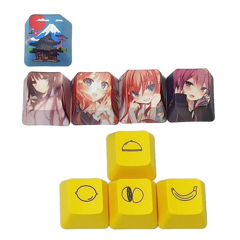 Diy-mechanische tastatur, pbt-oem-profil, richtung  r4 , esc-tastenkappe, fünfseitig farbsublimierte tastenkappe für cherry mx-schalter