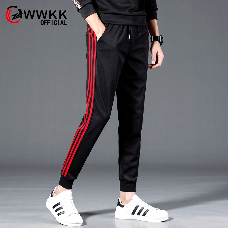 Wwkk Broek Calabasas Streep Sport Broek Straat Mannen Vrouwen Trekkoord Casual Fashio Jogging Seizoen 4 Drie Bars Broek