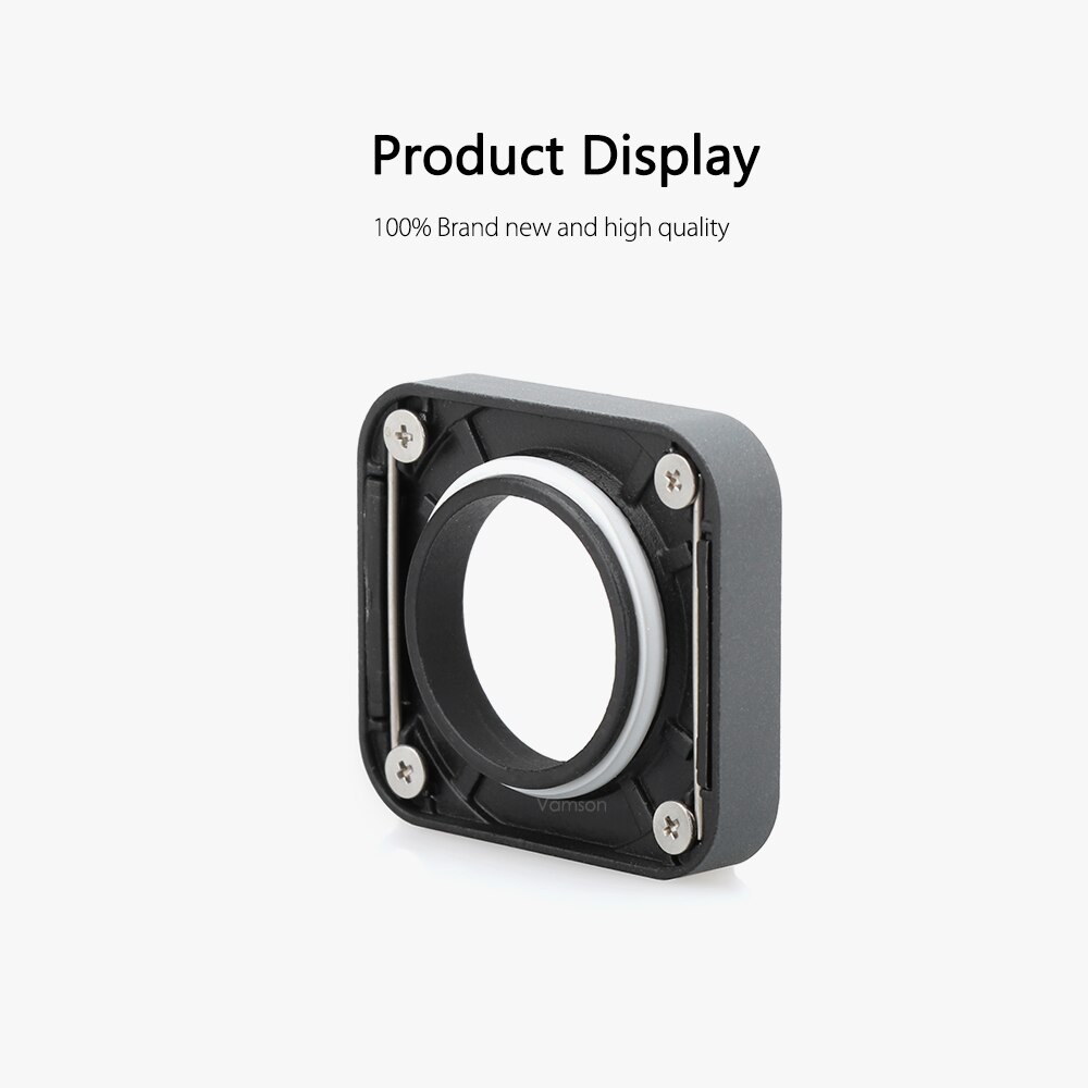 Vamson-Anillo de lente UV para cámara Gopro Hero 7, repuesto de carcasa protectora de reparación, accesorios, color negro, 6, 5, VP717