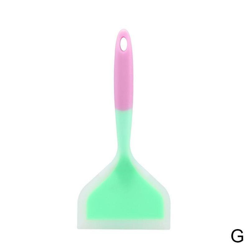 Non-stick Silicone Spatula Beef Meat Egg Kitchen Scraper Tools Cooking Pizza Wide Shovel Kitchen Ware Cooking Utensils R7F1: G