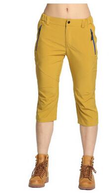 Wandern kurze Hose frauen: Gelb / L