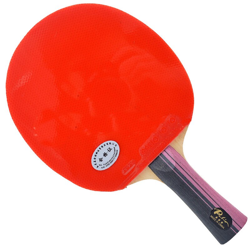 PALIO – raquette de Tennis de Table 3 étoiles, avec étui en caoutchouc éponge CJ8000, raquette de Ping-Pong 3 étoiles en carbone
