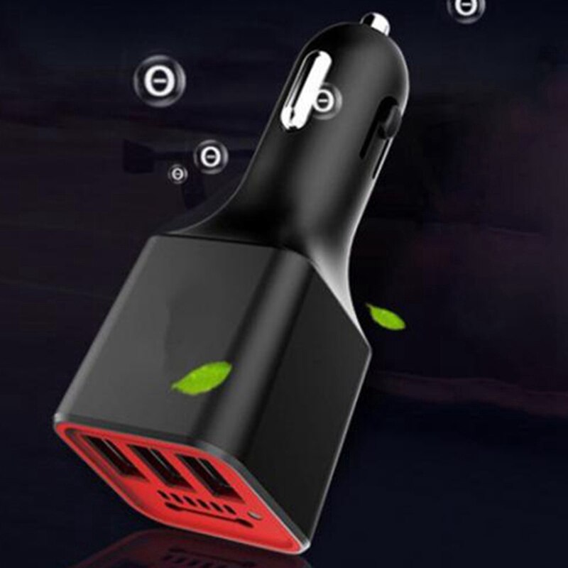 Negatieve ionen ionisator luchtreiniger 3 usb-poorten autolader draagbare voertuig