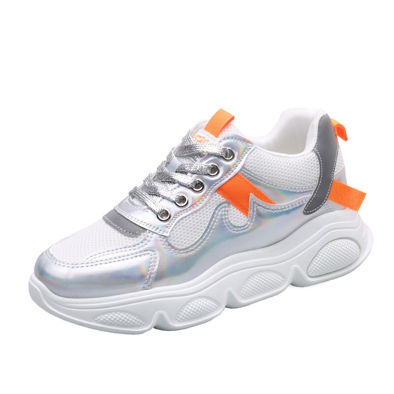 Tenis Feminino Women Tennis Shoes Tenis Mujer Female Gym Sport Shoes Stability Thick Sole Trainers Women Tennis Shoe Cheap: Orange / 9