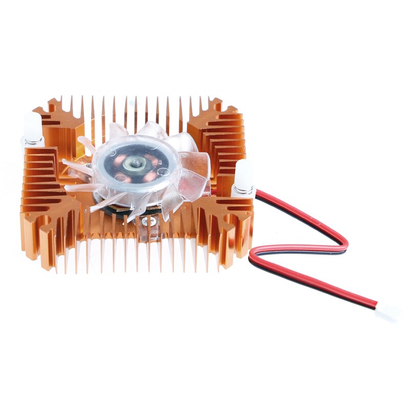 2-Pin 55mm PC GPU vídeo VGA Tarjeta de disipador de calor de ventilador de refrigeración 12V 0.10A
