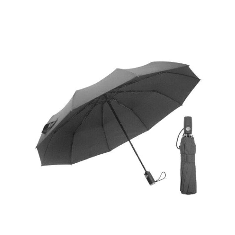 Germany 10 Bone Automatic Three Folding Umbrella Windproof Sunny And Rainy