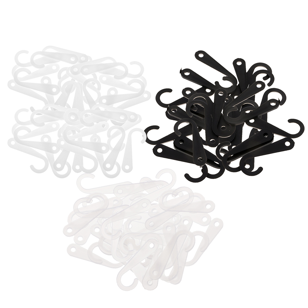 50 Pieces Plastic J Hooks Hanger for Socks Retail Clothes Display Hanger Accessories