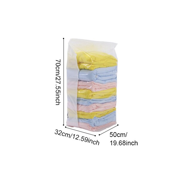Bequem Vakuum Taschen Transparent Kleidung Quilt Saving Raum Paket Reise Kompression Startseite Organizer Zubehör Liefert: A 50X70x32cm