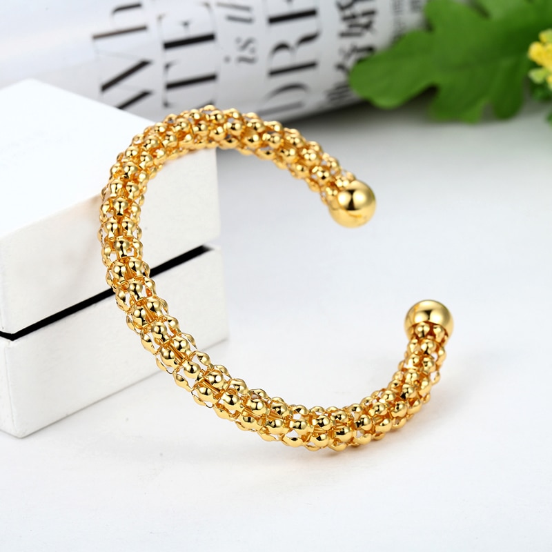 Hollow Armband Vorm Rvs Gold Kleur Manchet Bangles Mode Liefde Armbanden Voor Vrouwen Sieraden