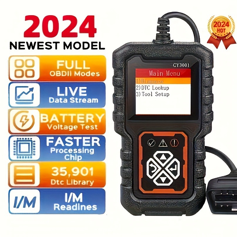OBDII Scanner Car Diagnostic Tool 3001 OBD2 Scanner, Engine Fault Code Reader Mode CAN Diagnostic Scan Tool for Obd2 Scanne