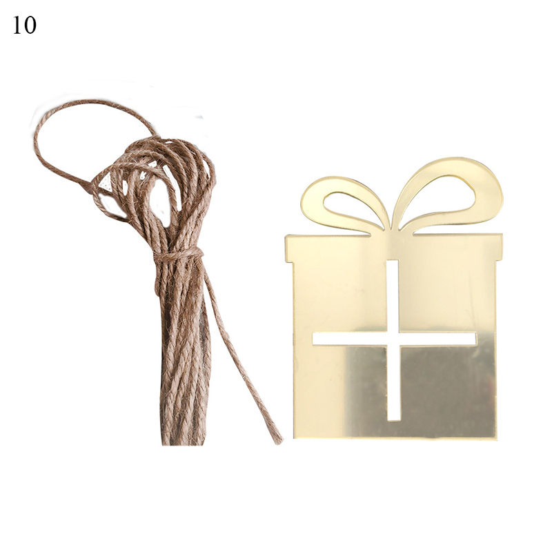 Kerst decoratie creatieve spiegel sticker gold sliver acryl spiegel stickers festival party stickers miroir: 10