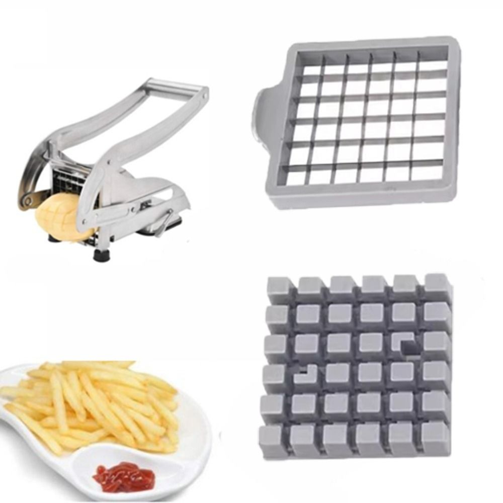 Snijmachine met messen voor friet, roestvrijstalen messen, onderdelen voor frietsnijders met 36/64 gaten, aardappelchipsnijders