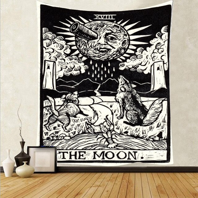 Mandala India tapiz del sol Luna pared artística decoración del hogar tapicería tapiz Hippie tarifa colgando de la pared decoración de la habitación de dormitorio: 6