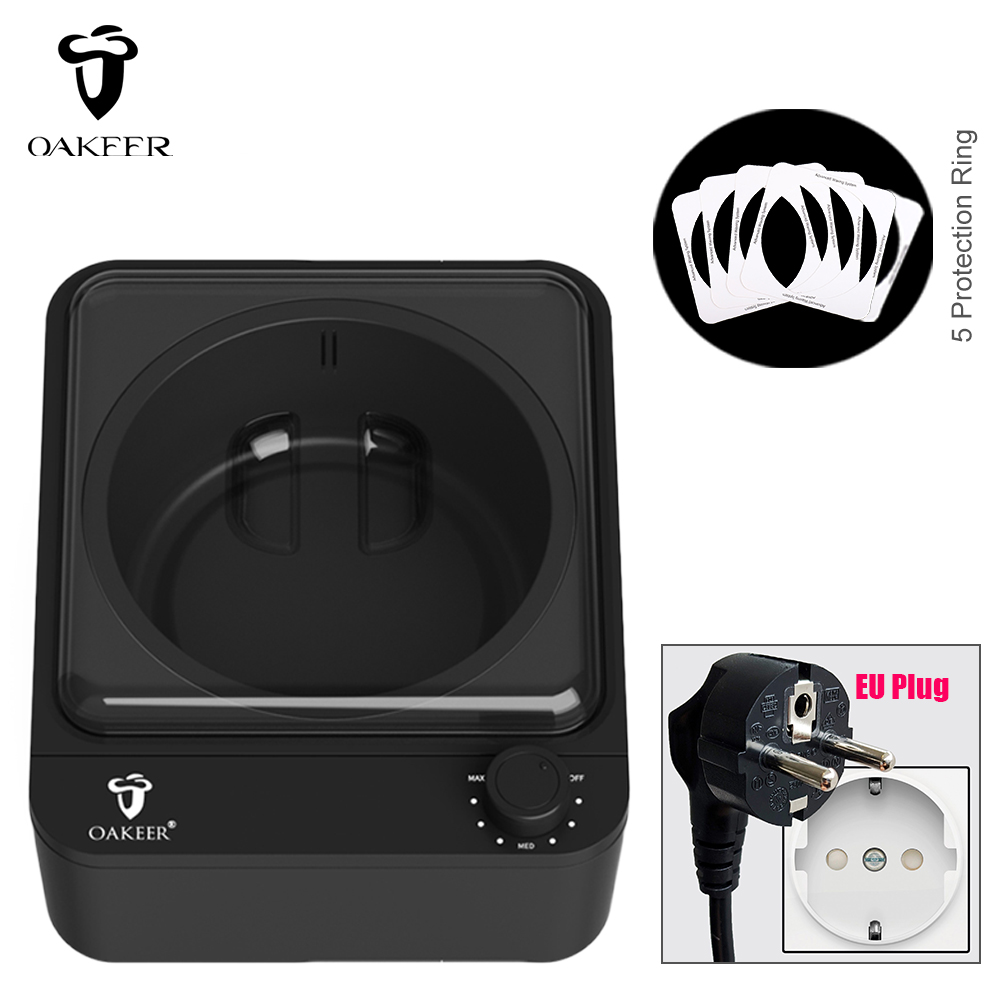 500ml Wax Heater Square Dipping Pot Waxing Machine for Hair Removal Kit for Depilation Square Dipping Black Depilatory Warmer: EU PLUG