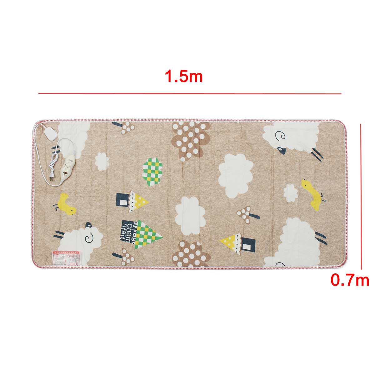 220v 45w elektrisk filt 1.5 x 0.7m justerbar termostat elektrisk värmefilt katt hund värmematta uppvärmd sits