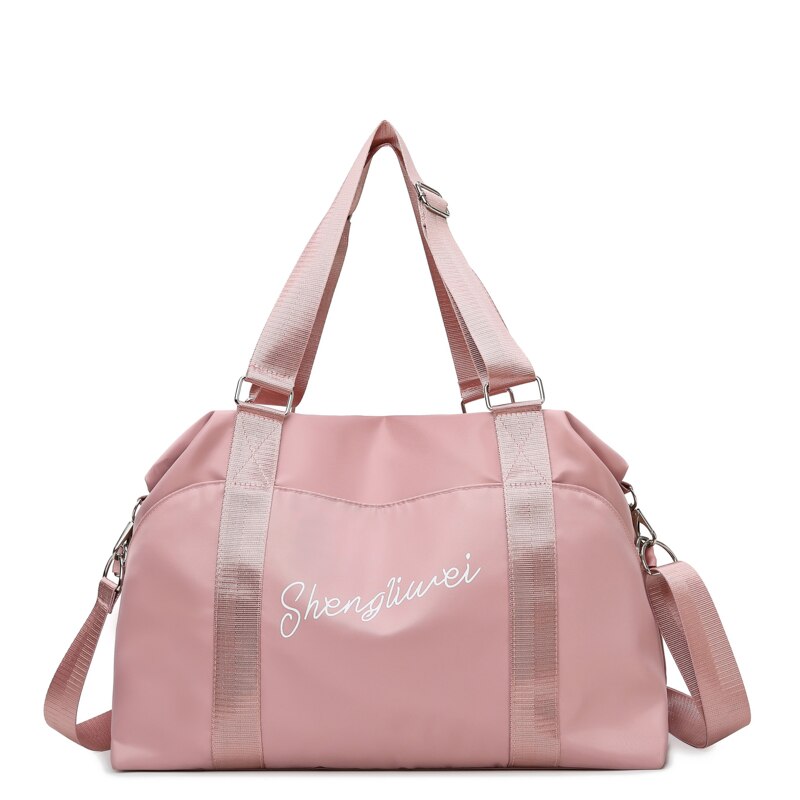 Di viaggio On-Line Rosso Tirare Asta Borsa Da Viaggio Leggero Grande Capacità Extra Large Borsa Da Palestra Sport Femminile Sacchetto Dei Bagagli Tote borsa: pink large
