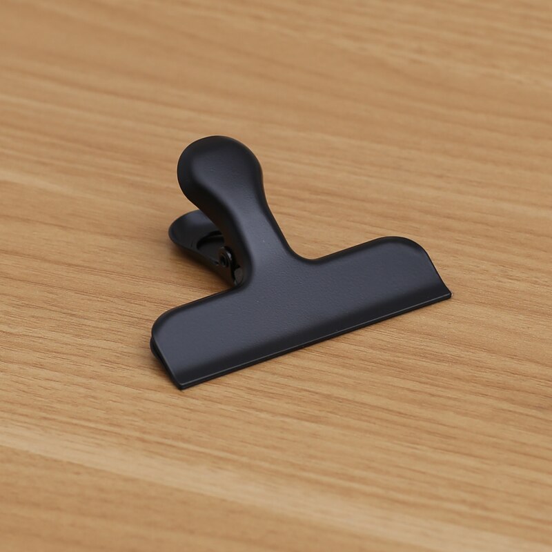 Zacisk sprężynowy długi spinacz ze stali nierdzewnej jedzenie gabinet wiążący spinacz nordycki ins zatrzask uszczelniający metalowe spinacze robić papieru dekoracyjne spoiwo: 1