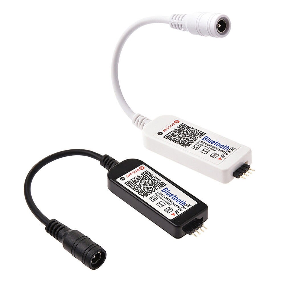 Mini controlador LED Bluetooth/Wifi para 5050 de 3528 RGB/RGBW, tira de luz LED de pulgadas, cabezal de 5 pines de 4 vías (RGBW)