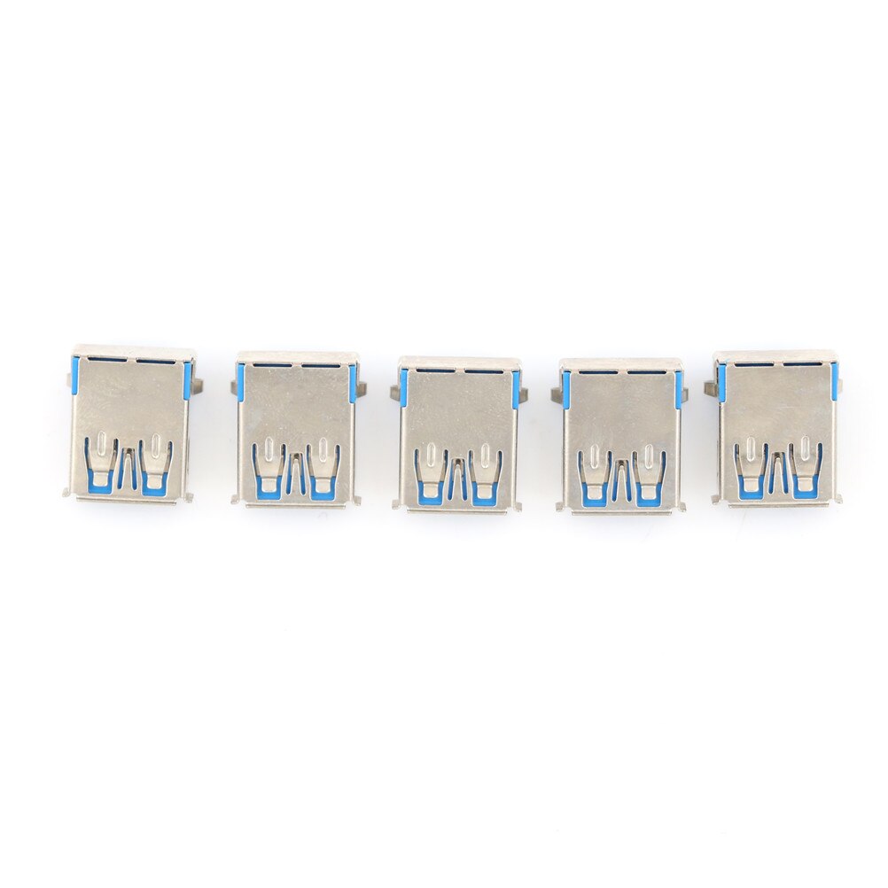 Praktische 5 Stuks USB 3.0 Type A Vrouwelijke Haakse 9Pin DIP Socket PCB Solder Connector