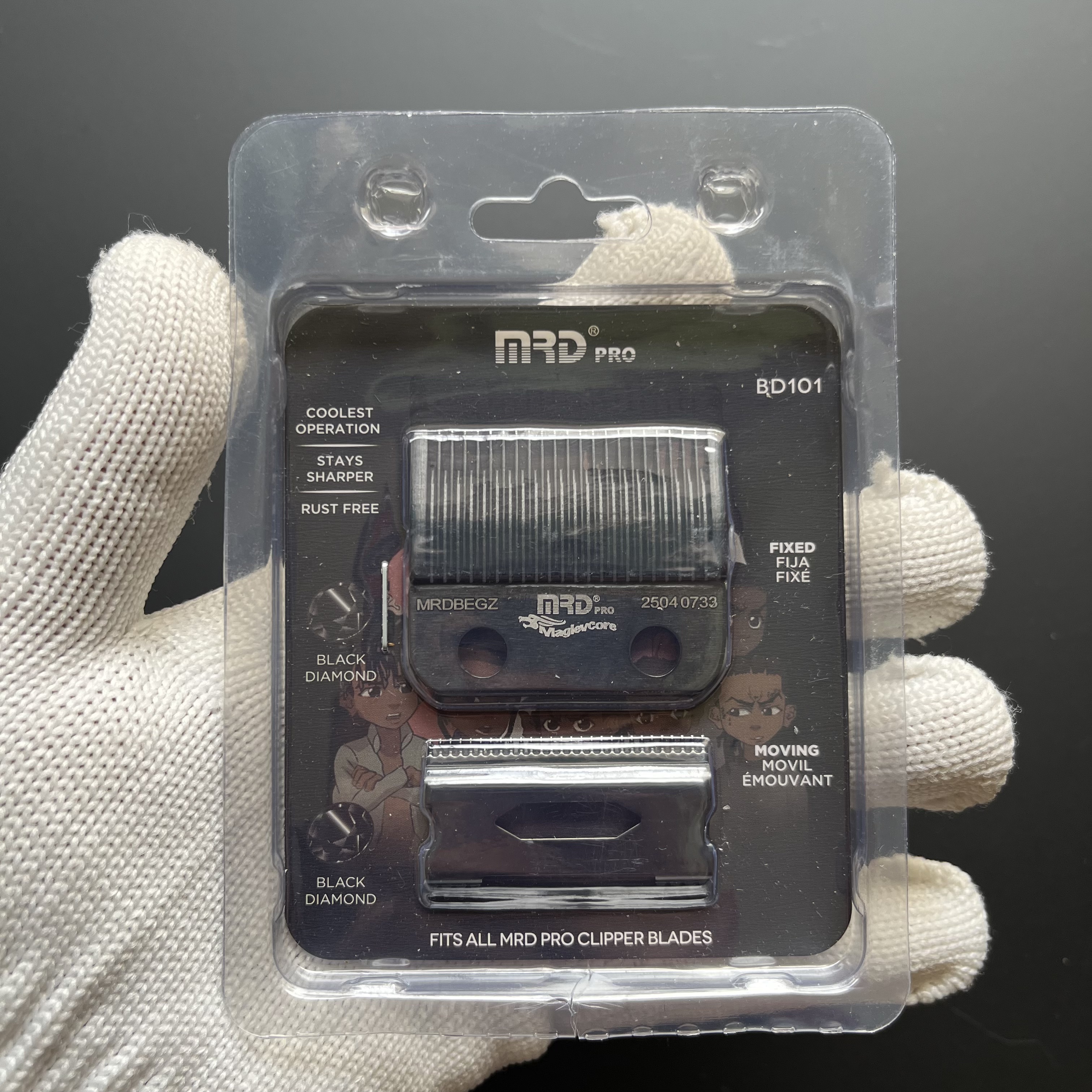 MRD Hair Clipper Accessories Trimmer Razor Charging Cable Base Cloth Limit Comb Brush: GRAY