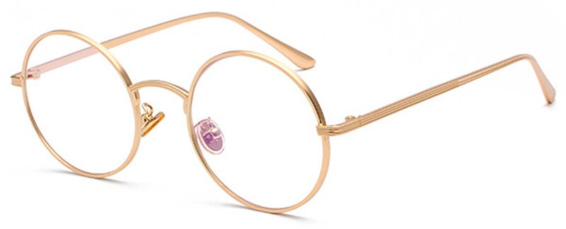 Kachawoo frauen sonnenbrille mit verrotten linsen runde metall rahmen Jahrgang retro brille sonne für männer unisex geburtstag: Gold mit klar