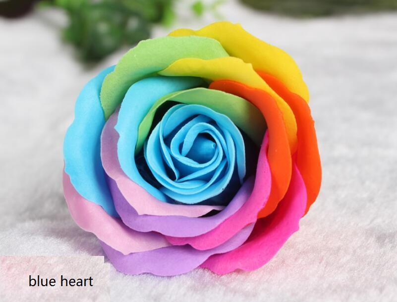 Regnbue 7 fargerike rosesåper blomsterpakkede bryllupsutstyr arrangement festartikler favoriserer toalettsåpe duftende baderomstilbehør