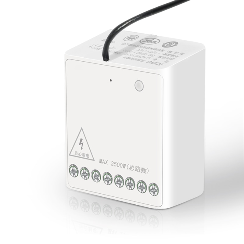 Aqara LLKZMK11LM Module de contrôle bidirectionnel contrôleur de relais sans fil 2 canaux fonctionnent pour l'application de maison intelligente et le Module de contrôle de Kit à la maison