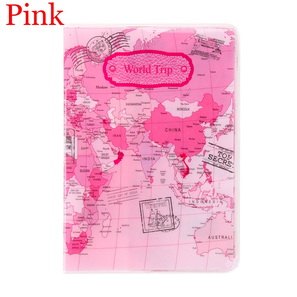 Funda de pasaporte de estilo de mármol de , porta pasaporte impermeable, funda de viaje, tarjetero para pasaporte: Style 2- Pink