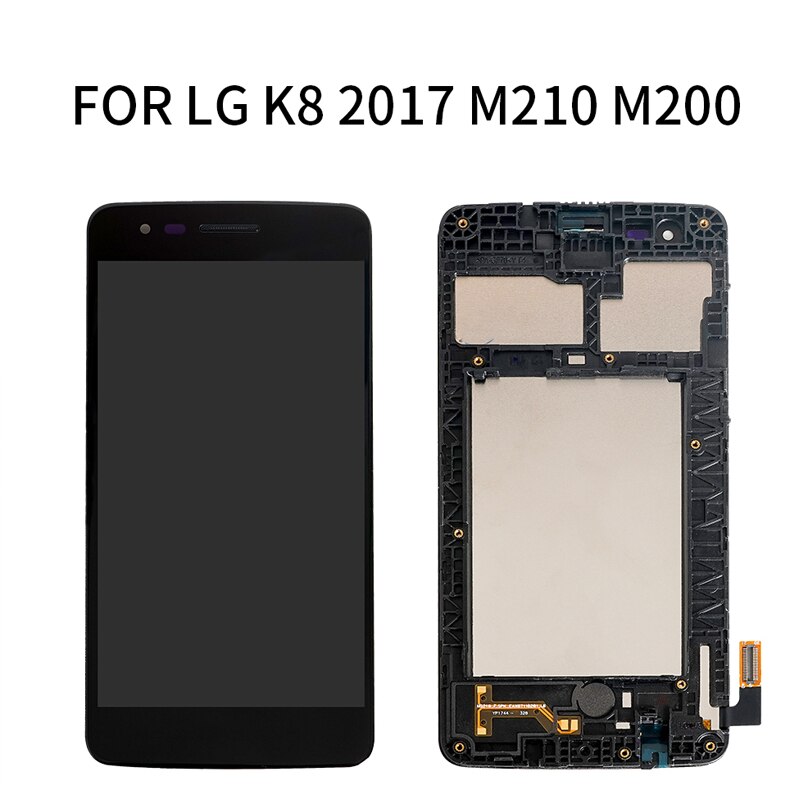 5,0 "Lcd Original para LG k8 M210 pantalla LCD Digitalizador de pantalla táctil reemplazo M200 M200N M200E M210 X240 Asamblea