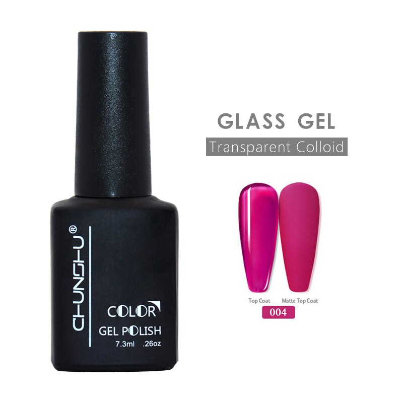 Ankomster vaktelegg semi-permanant uv gel neglelakk gjennomsiktig kolloid bløtlegging av nails art manikyr for toppstrøk 12ml gjør det selv: Glassgel -04