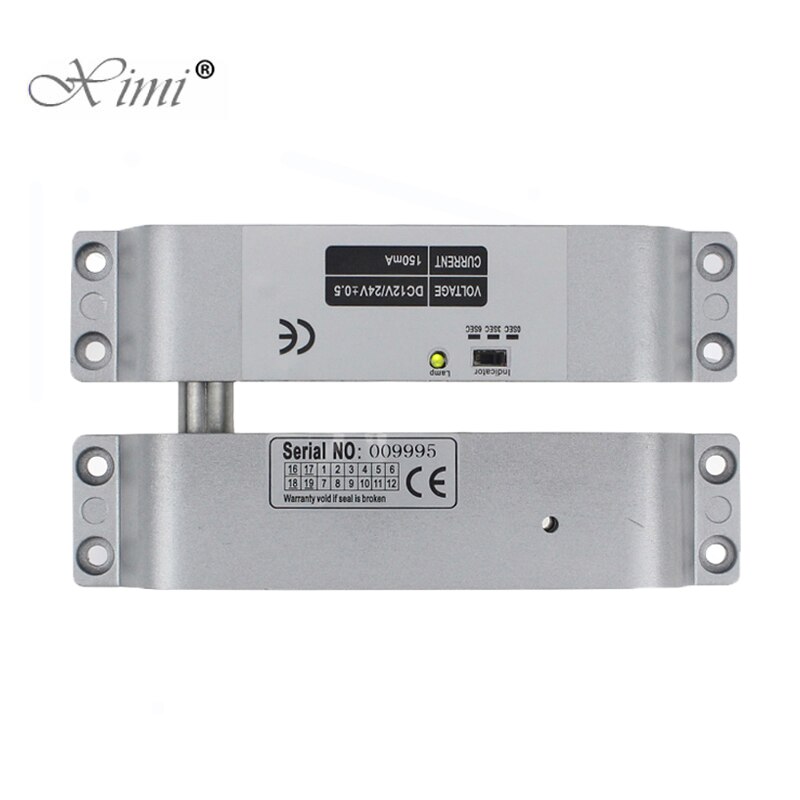 DC 12V Fail Safe Electric Bolt Lock For Door Access Control Low Tempreture 5 Lines External Installation Electric Bolt Lock