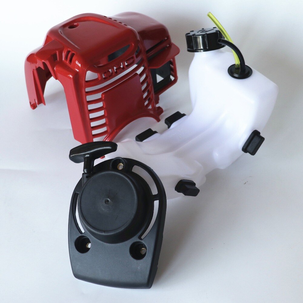 Engine Shroud Cover Pull Starter Fuel Tank replacement Kit For GX35 1.3hp Mini 4-Cycle Gasoline Mower Trimmer Brushcutter