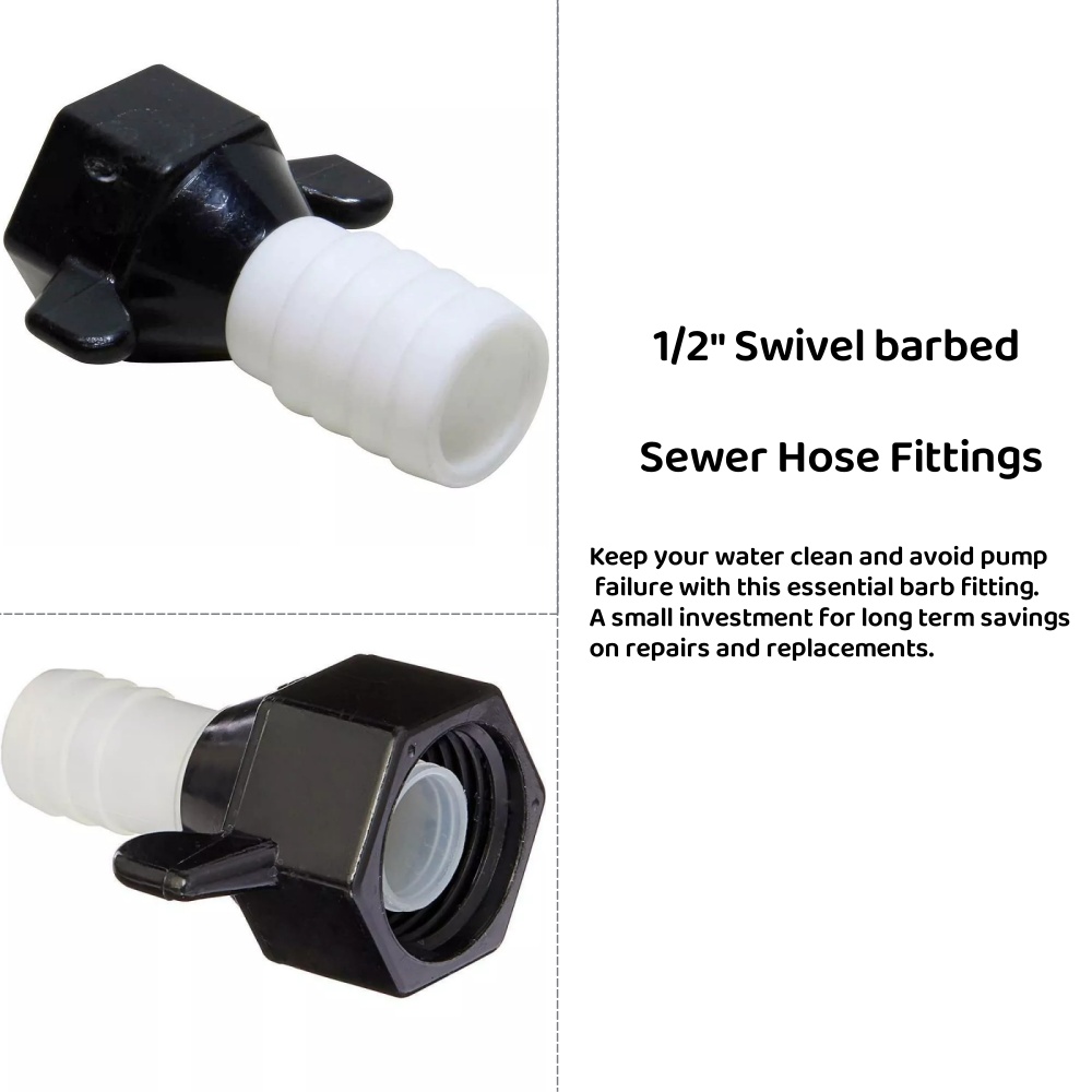 1/2 " 12mm lige og albueforbindelser campingvogn autocamper vandpumpe lige adapter vvs pumpe fittings kloakslange fittings