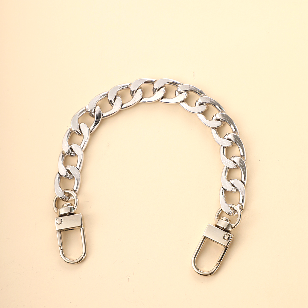 EquiBag-Accessoires de sangle JOBag, rallonge de 20cm, métal JOSolid, document DIY JOstrong or argent noir environnement: Argent