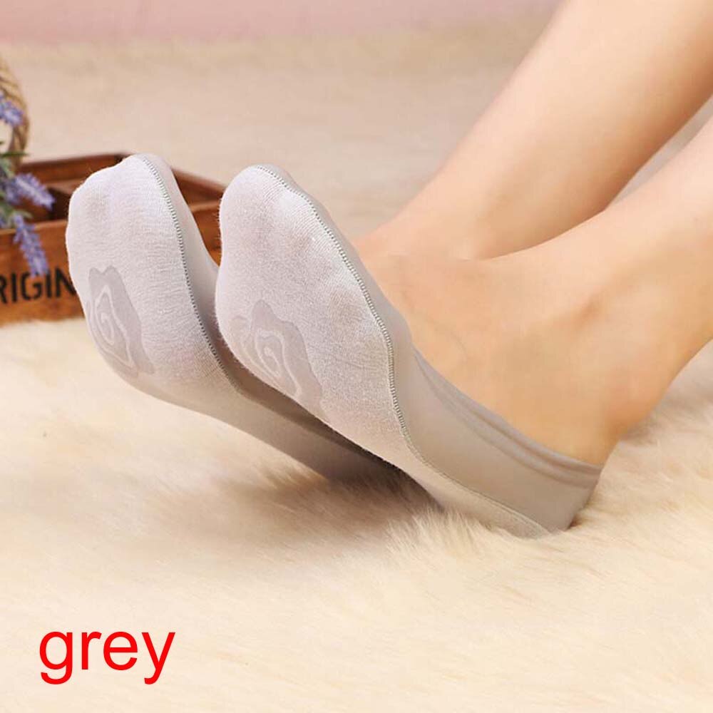 1 paire de chaussettes d'été en coton à fleurs et dentelle pour femmes, confortables, antidérapantes, invisibles, à la cheville, élastiques, courtes: 10