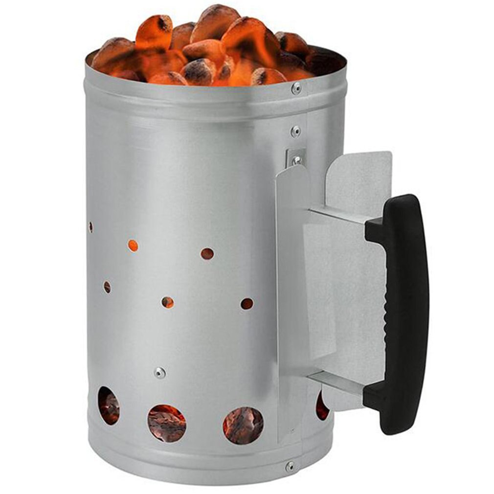 Quick Chimney Charcoal Starter Fast Fire Chimney Starter Barbecue Ignition Barrel Grill Tool Outdoor Heating