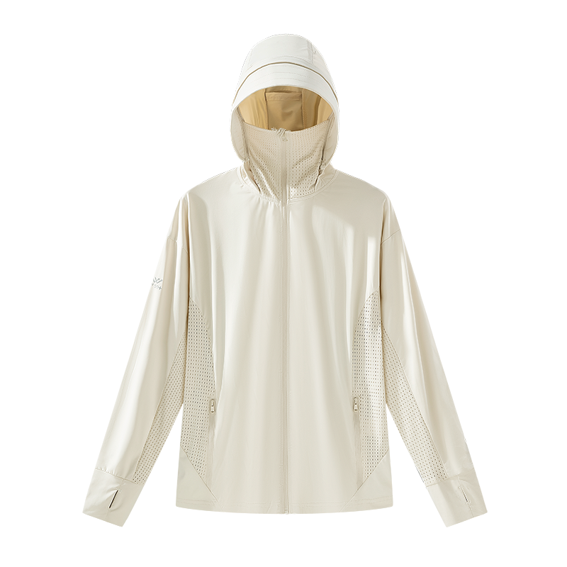 JNLN Unisex zomer anti-uv-jas buiten sneldrogend zonwering windjack heren dames wandelen kamperen klimmen elasticiteit jas: XL / Blauw