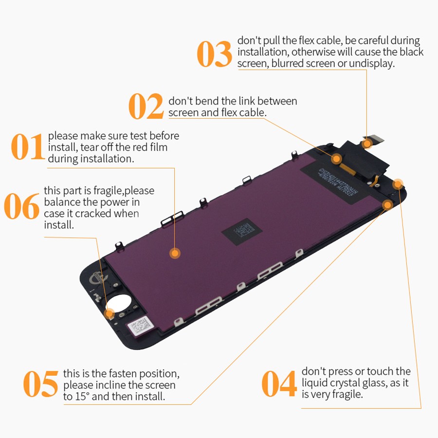 AAAA Original Screen LCD For iPhone 5 6 6s 7 8 Plus LCD Display Assembly Digitizer No Dead Pixel With 3D Touch Replacement LCD