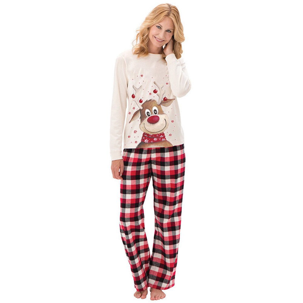 Familj jul pyjamas kläder set familj jul vuxen barn baby pyjamas set familj look matchande kläder nattkläder