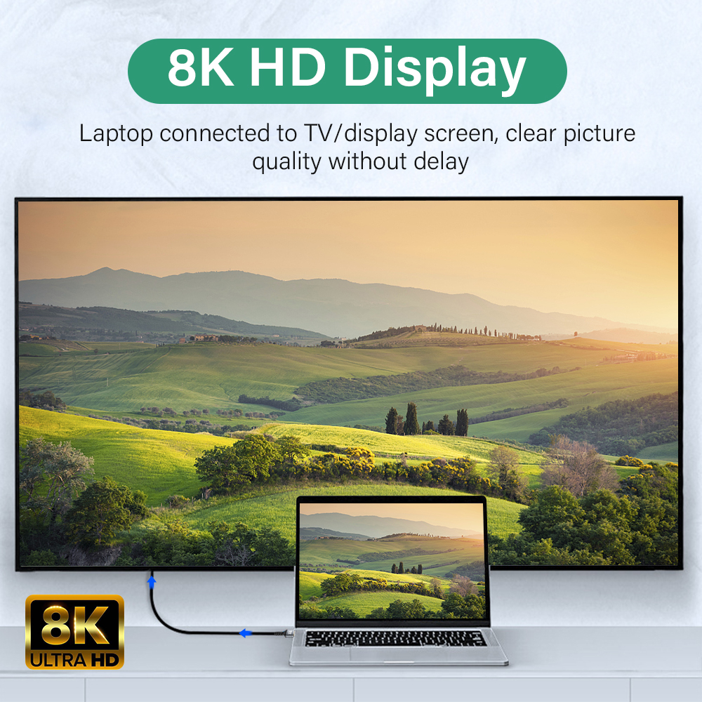 8K HDMI 2.1 Kabel Ultra Hoge Snelheid 48Gbps Dynamische HDR 8K/60Hz 4K/120Hz UHD Ultra high definition videokabel 1M 7M