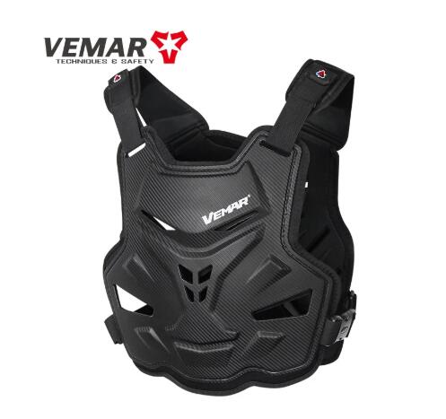 Body Armor Vemar BMX Race Back Chest Pad Motocross Dirtbike Pad Guard Protector Enduro Men Motorcycle Guards Protection Adult: black