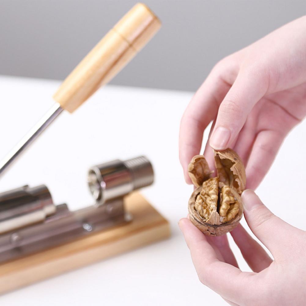 Manual Stainless Steel Nut Cracker Mechanical Sheller Walnut Nutcracker Fast Opener Kitchen Tools Fruits And Vegetables
