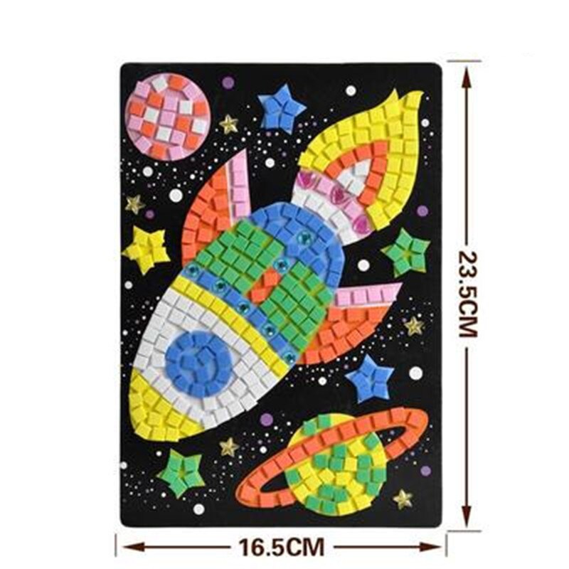 12 stili Possono Essere Scelgono Lotto 3D Mosaici Di Puzzle Creativo Sticker Gioco Animali di Trasporto Arti Del Mestiere per I Bambini Giocattolo Educativo giocattolo: Type 12