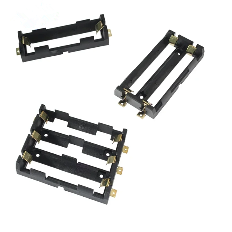 1x 2x 4x 18650 smt batterijhouder 18650 3.7v batterijbox opbergdoos container powerbank met bronzen pinnen