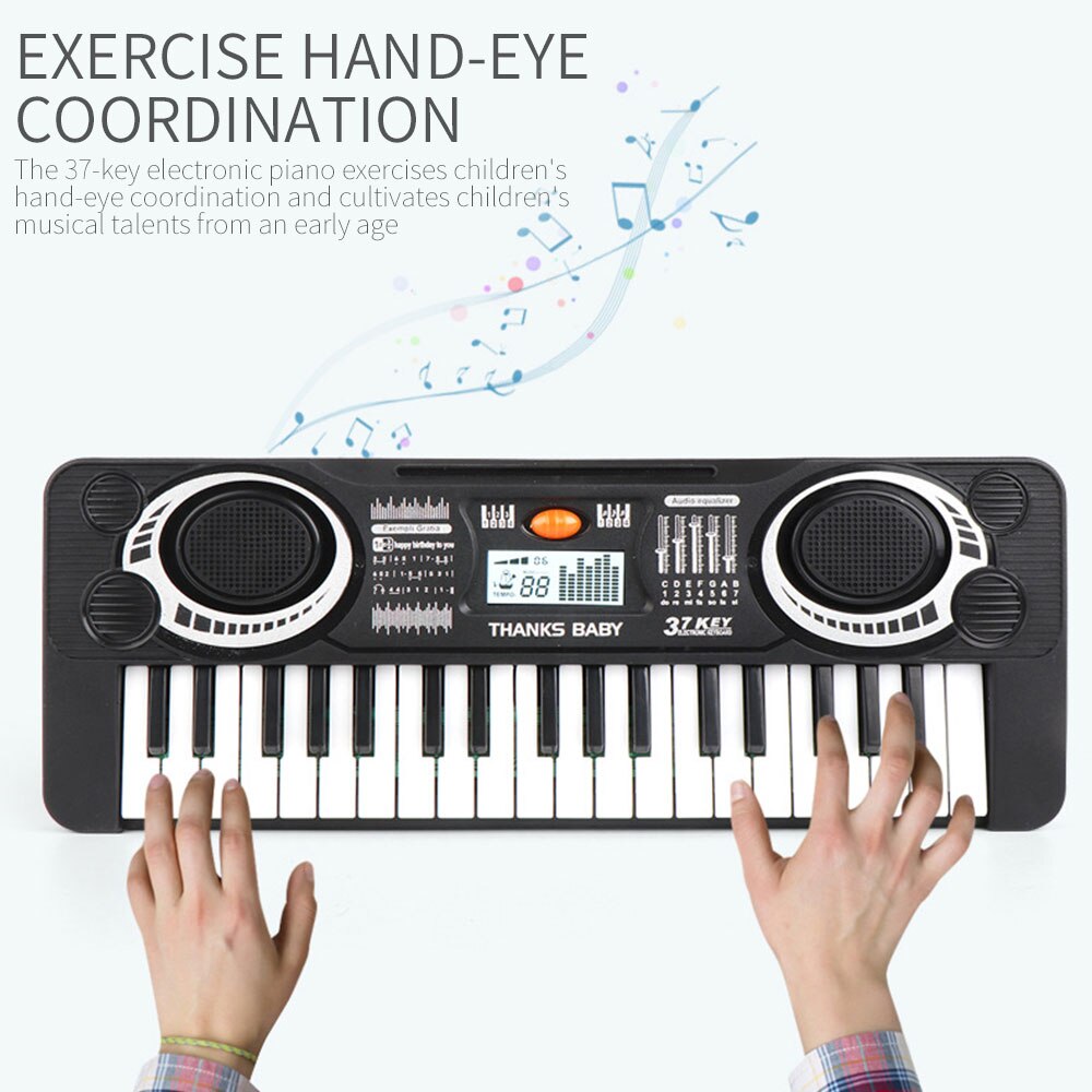 37 Toetsen Elektrische Piano Kerstcadeau Voor Kinderen Keyboard Digitale Piano Draagbare Elektronische Key Board Muziek Leren Speelgoed
