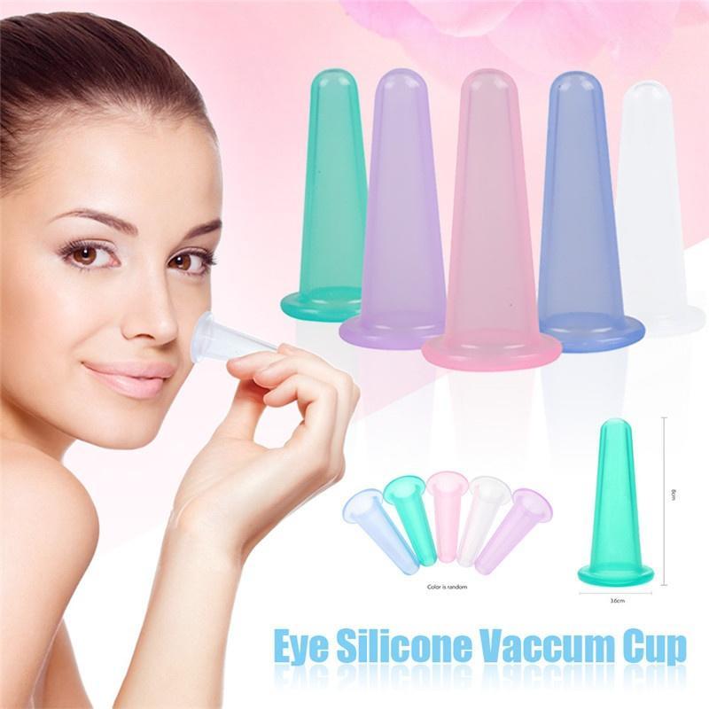 Mini Siliconen Vacuüm Cupping Cup Body Facial Massager Therapie Oogzorg Cupping
