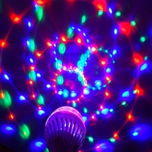 Led Light Stage Light Rgb 6W E27 Kleurrijke Magic Crystal Ball Voor Dj Disco Party Ktv Dance Home Effect lamp Auto Rotating Lamp