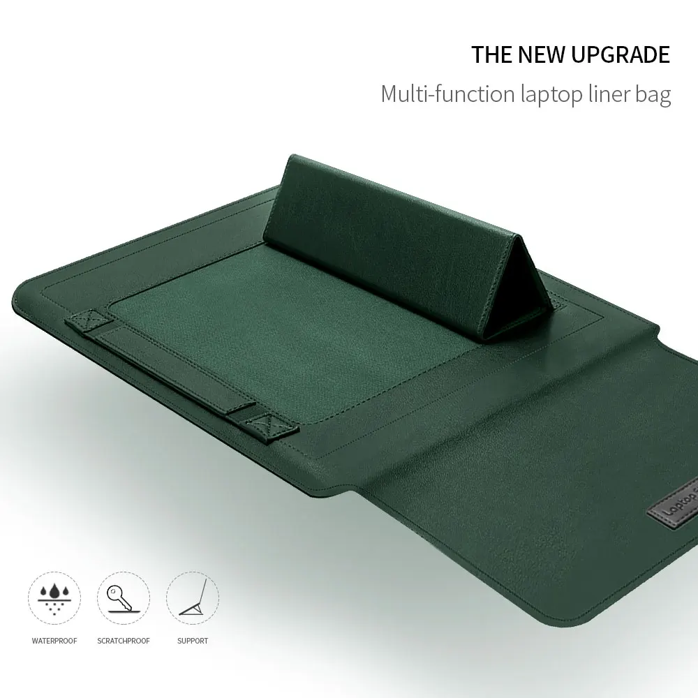 Etui na laptopa ze skóry Pu do macbooka Air Pro 13 14 16 M3 M3 M1 etui na notebooka Huawei Dell HP ASUS Lenovo 15 17 cali